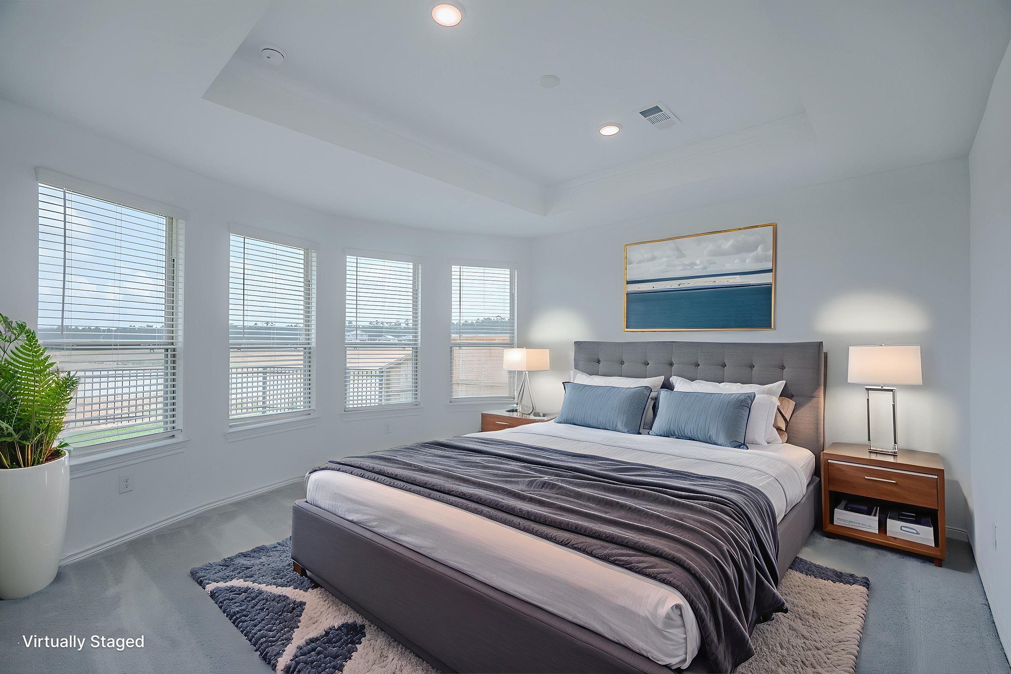 15135 Wild Gully Way Conroe, TX 77302 - Photo 41 of 42 a bedroom with a bed and a lamp