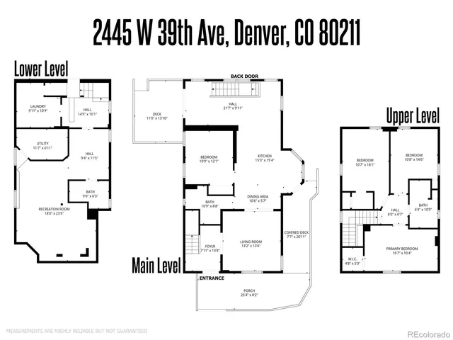 $1,095,000 | 2445 West 39th Avenue, Denver, CO 80211