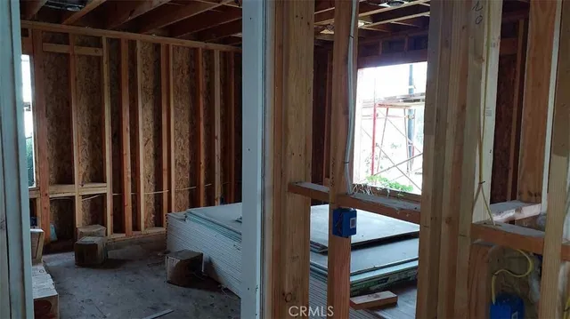 a view of entryway with a door and a window