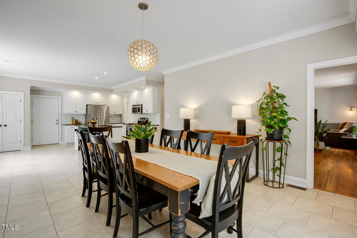 5809 Garrett Road Durham, NC 27707 - Photo 21 of 66 a view of a dining room and livingroom