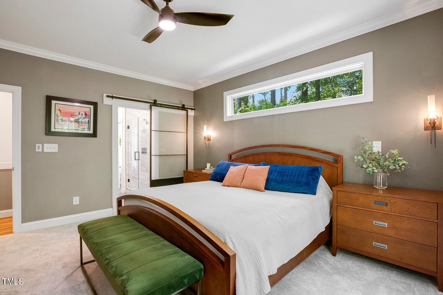 5809 Garrett Road Durham, NC 27707 - Photo 24 of 66 a bedroom with a bed and a window