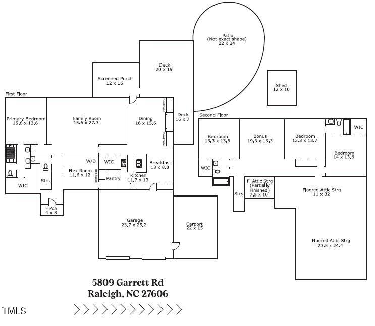 5809 Garrett Road Durham, NC 27707 - Photo 66 of 66 5809 Garrett Rd_Sketch Pic for MLS