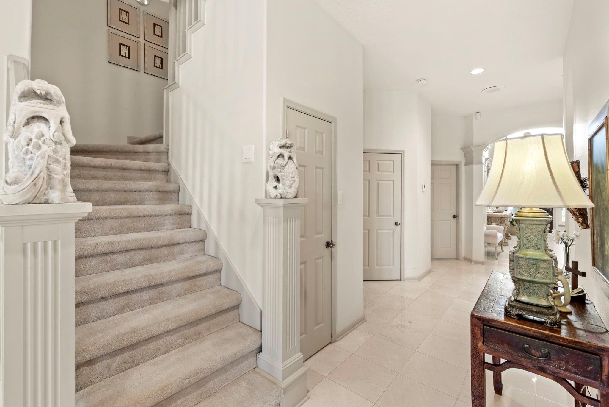 4513 Country Club View Baytown, TX 77521 - Photo 28 of 46 a view of a hallway with staircase