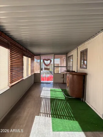 a room with furniture and a window