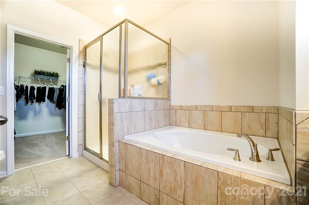 237 Butterfly Place, Unit 198 Tega Cay, SC 29708 - Photo 20 of 26 a bathroom with a bathtub and mirror