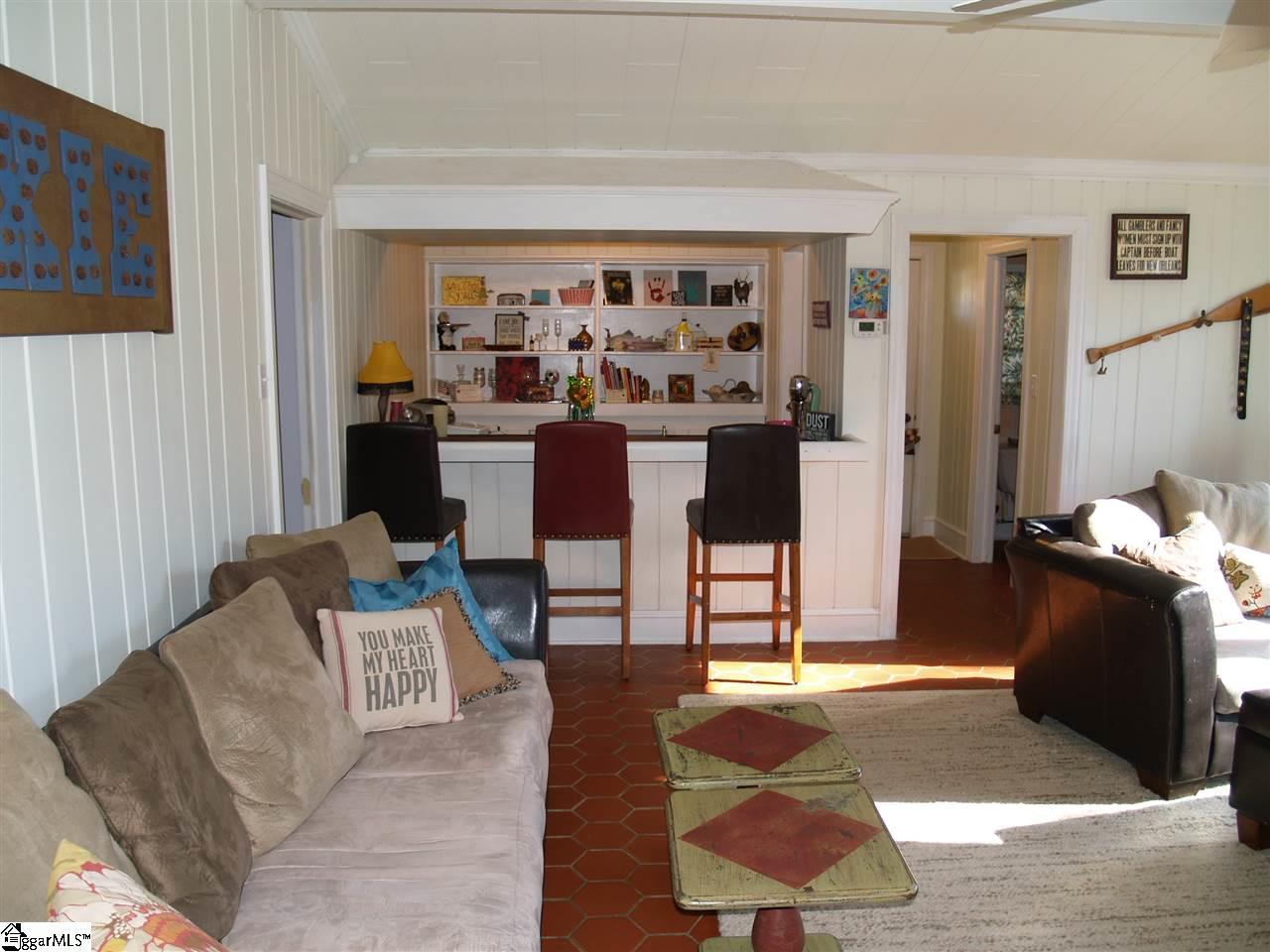 925 Talley Bridge Road Cleveland, SC 29635 - Photo 14 of 36 Wet bar including wine fridge. 1/2 bath off of den.