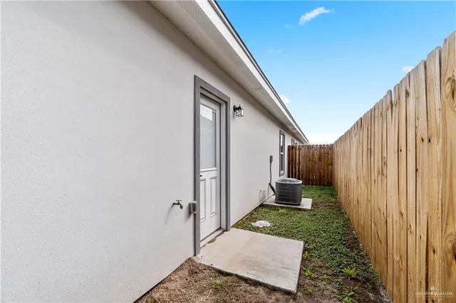 a house view with a backyard