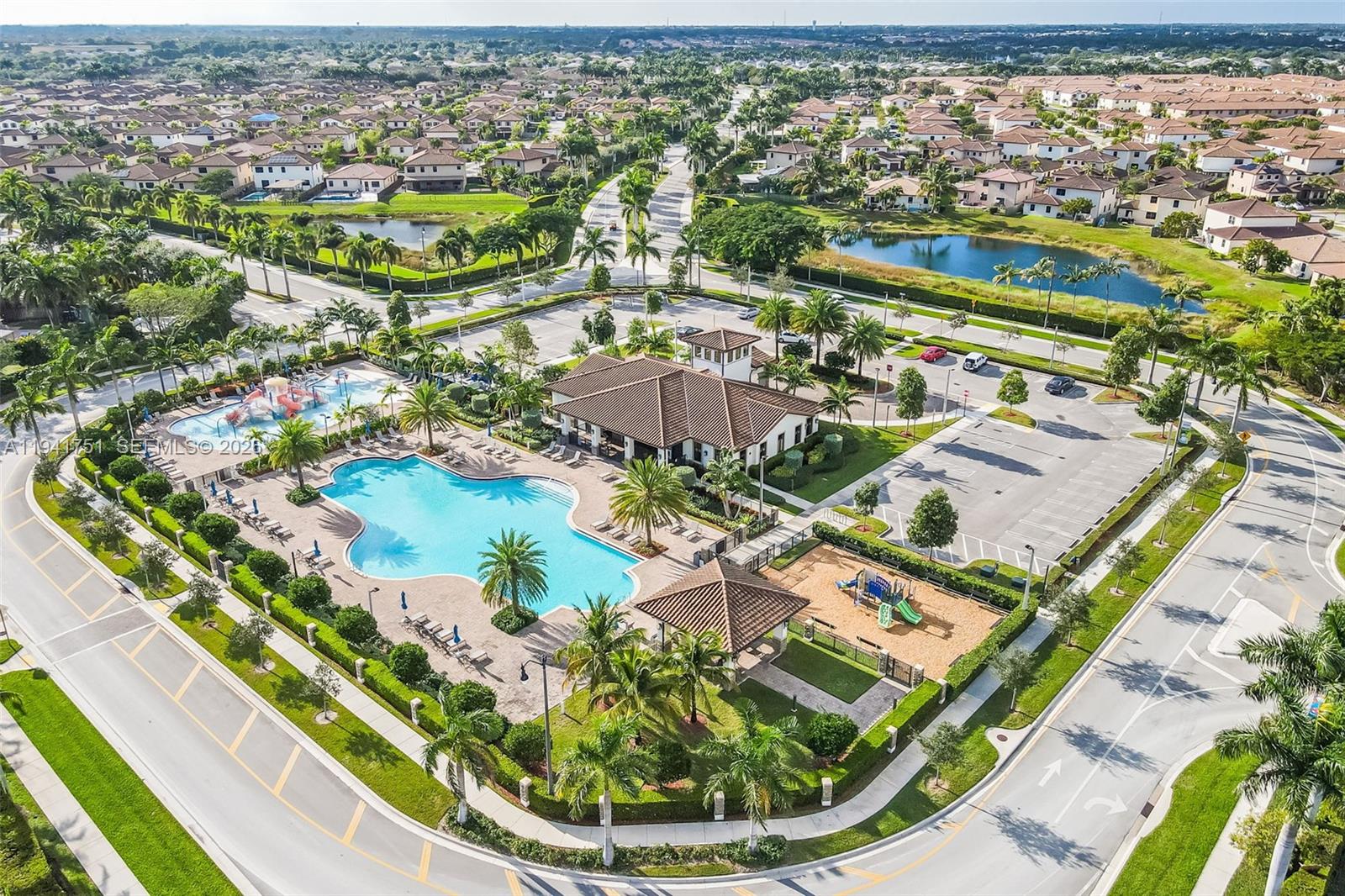 3763 Southeast 2nd Street Homestead, FL 33033 - Photo 30 of 48 an aerial view of residential houses with outdoor space