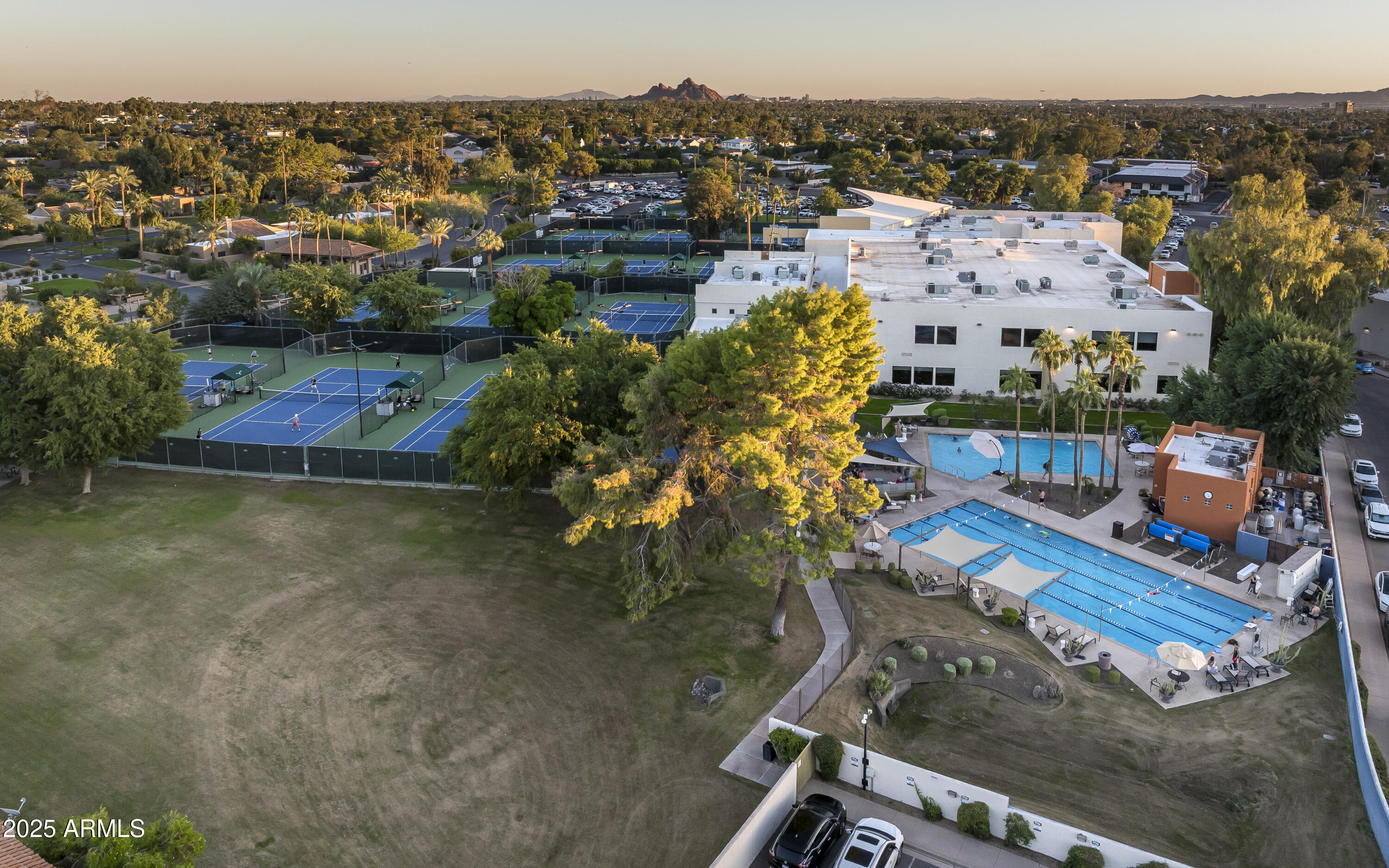 4446 East Camelback Road, Unit 102 Phoenix, AZ 85018 - Photo 54 of 55 an aerial view of a house with a garden