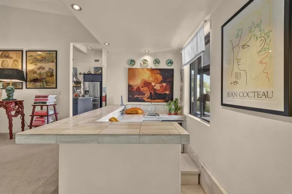 a room with furniture and window