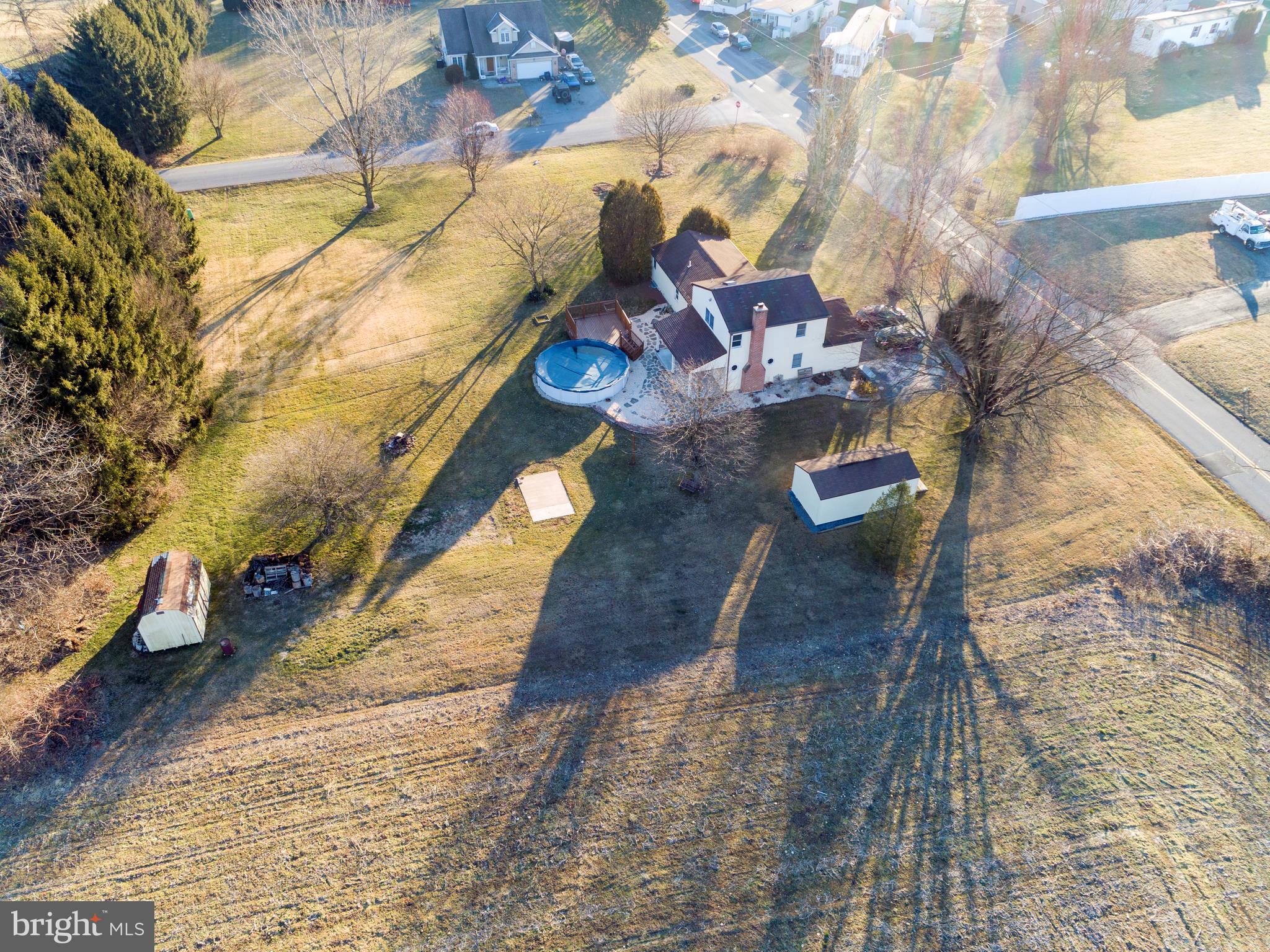 253 South View Road Fleetwood, PA 19522 - Photo 4 of 35 Side aerial of the home.