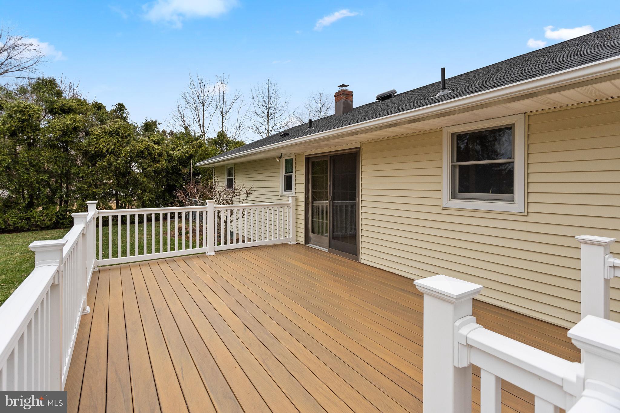 96 Bordentown Chesterfield Road Chesterfield, NJ 08515 - Photo 32 of 42 a view of a wooden deck