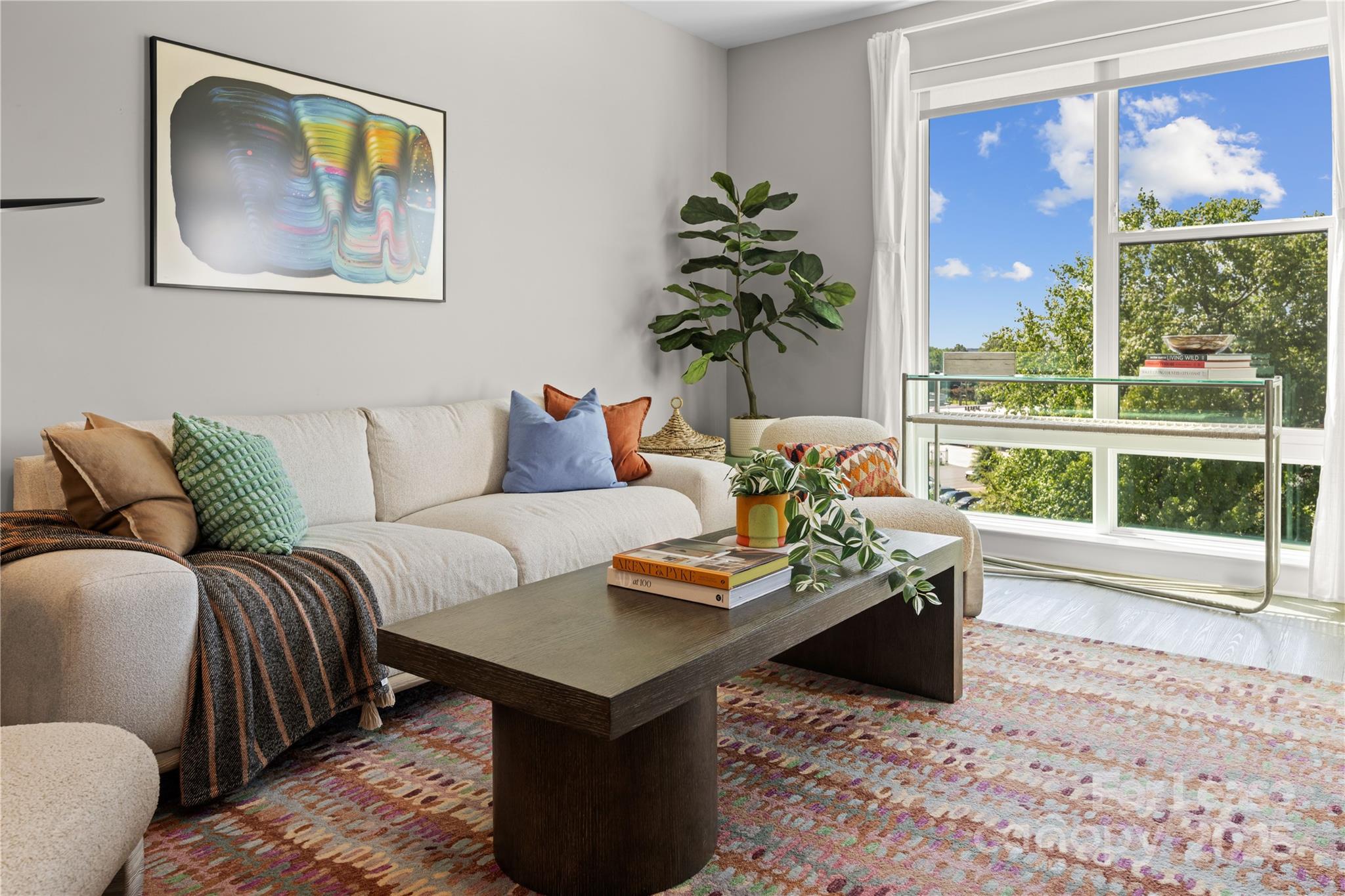 110 Razades Way, Unit A1 Charlotte, NC 28206 - Photo 11 of 29 a living room with furniture and a large window