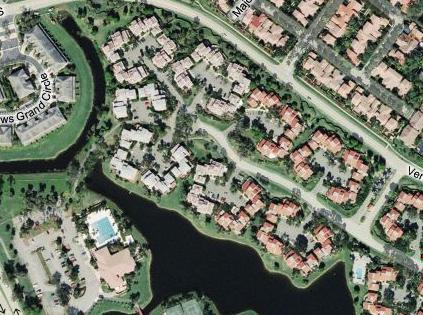 5831 Fox Hollow Drive, Unit C Boca Raton, FL 33486 - Photo 37 of 38 aerial-shot-Village-Homes
