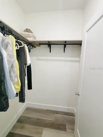 a view of walk in closet