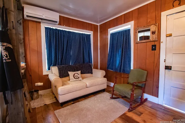 a view of a building with a patio