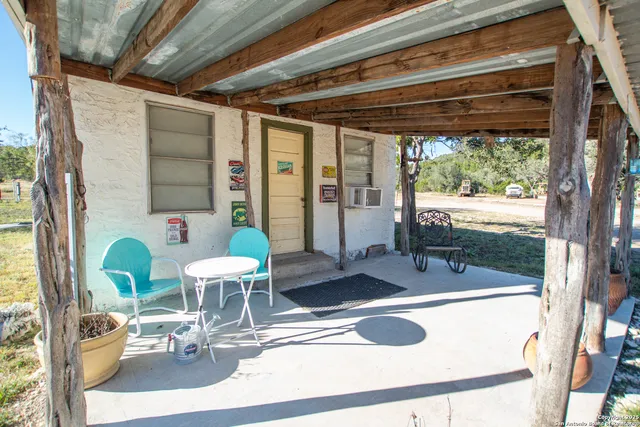 a view of a water with a mountain