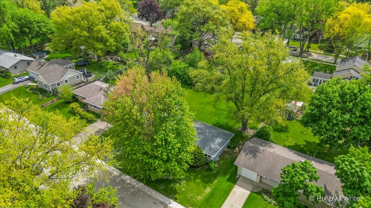 425 Summit Street Algonquin, IL 60102 - Photo 37 of 43 an aerial view of residential house with outdoor space and trees all around