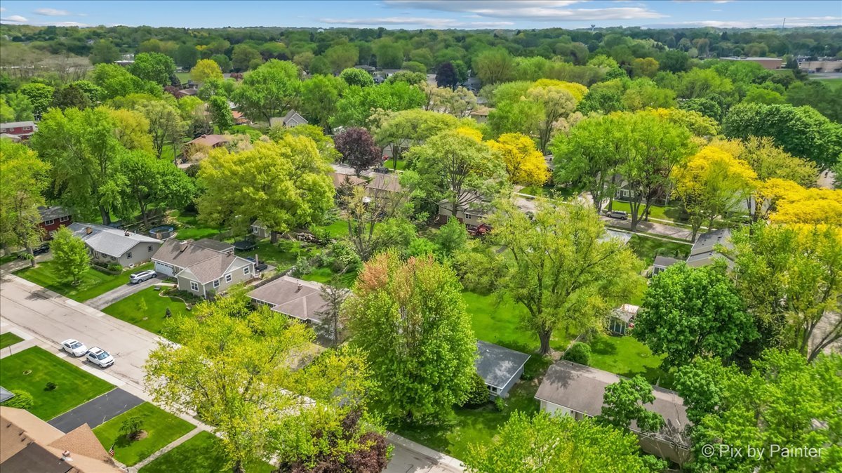 425 Summit Street Algonquin, IL 60102 - Photo 38 of 43 an aerial view of residential houses with outdoor space and trees all around