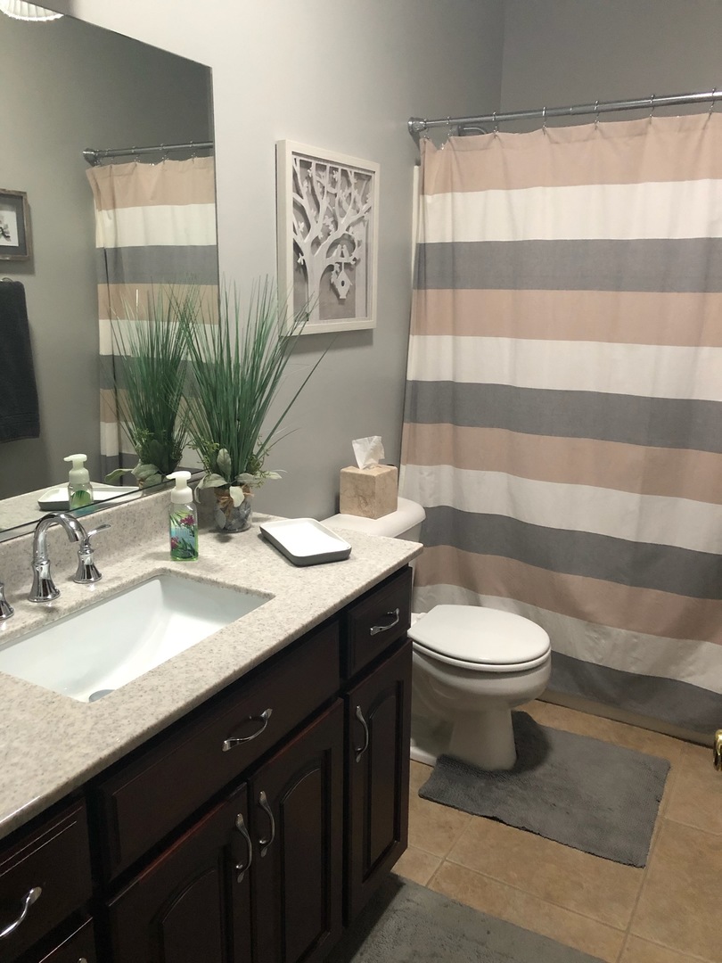 18591 Ridge Lane Marengo, IL 60152 - Photo 11 of 20 a bathroom with a double vanity sink toilet and a mirror