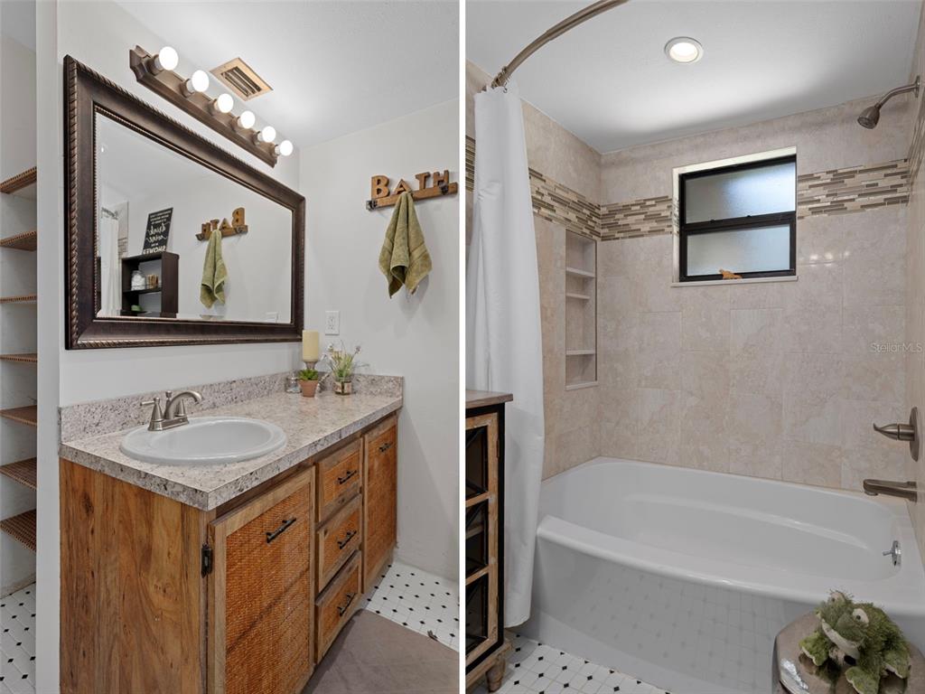 8605 Fussell Drive Wesley Chapel, FL 33545 - Photo 55 of 99 a bathroom with a tub sink and mirror