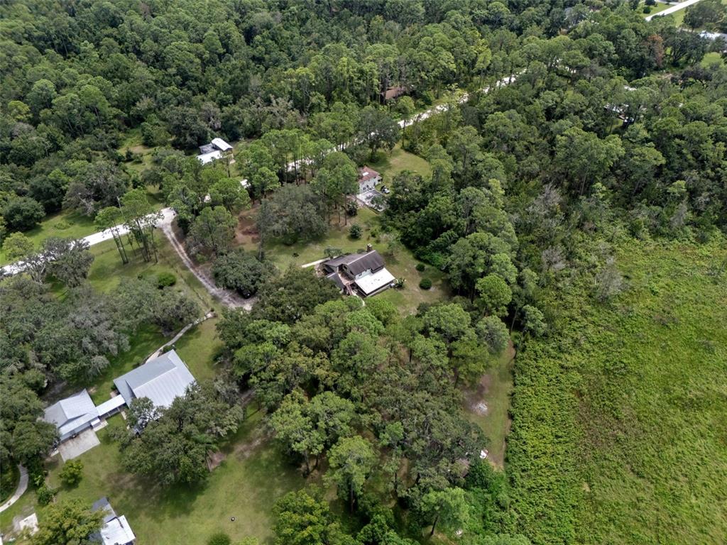 8605 Fussell Drive Wesley Chapel, FL 33545 - Photo 7 of 99 an aerial view of house with yard and green space