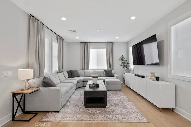 a view of an empty room and closet area