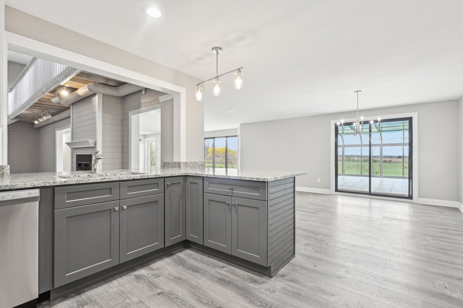1406 Busse Road Marengo, IL 60152 - Photo 19 of 76 a spacious bathroom with a granite countertop sink mirror and