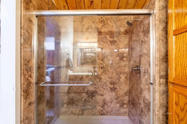 a view of garage with furniture