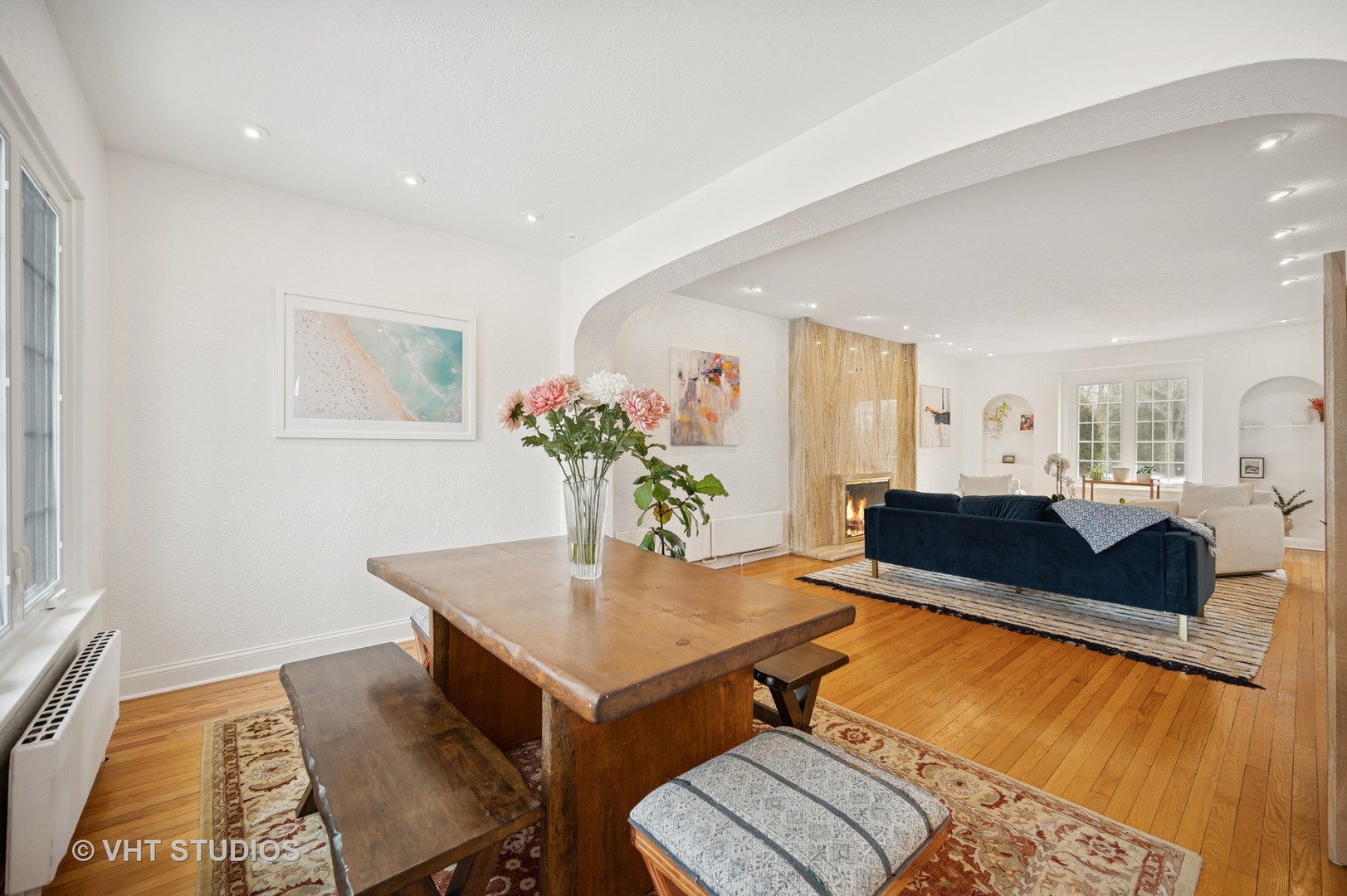 1413 Tower Road Winnetka, IL 60093 - Photo 5 of 32 a living room with furniture and a potted plant