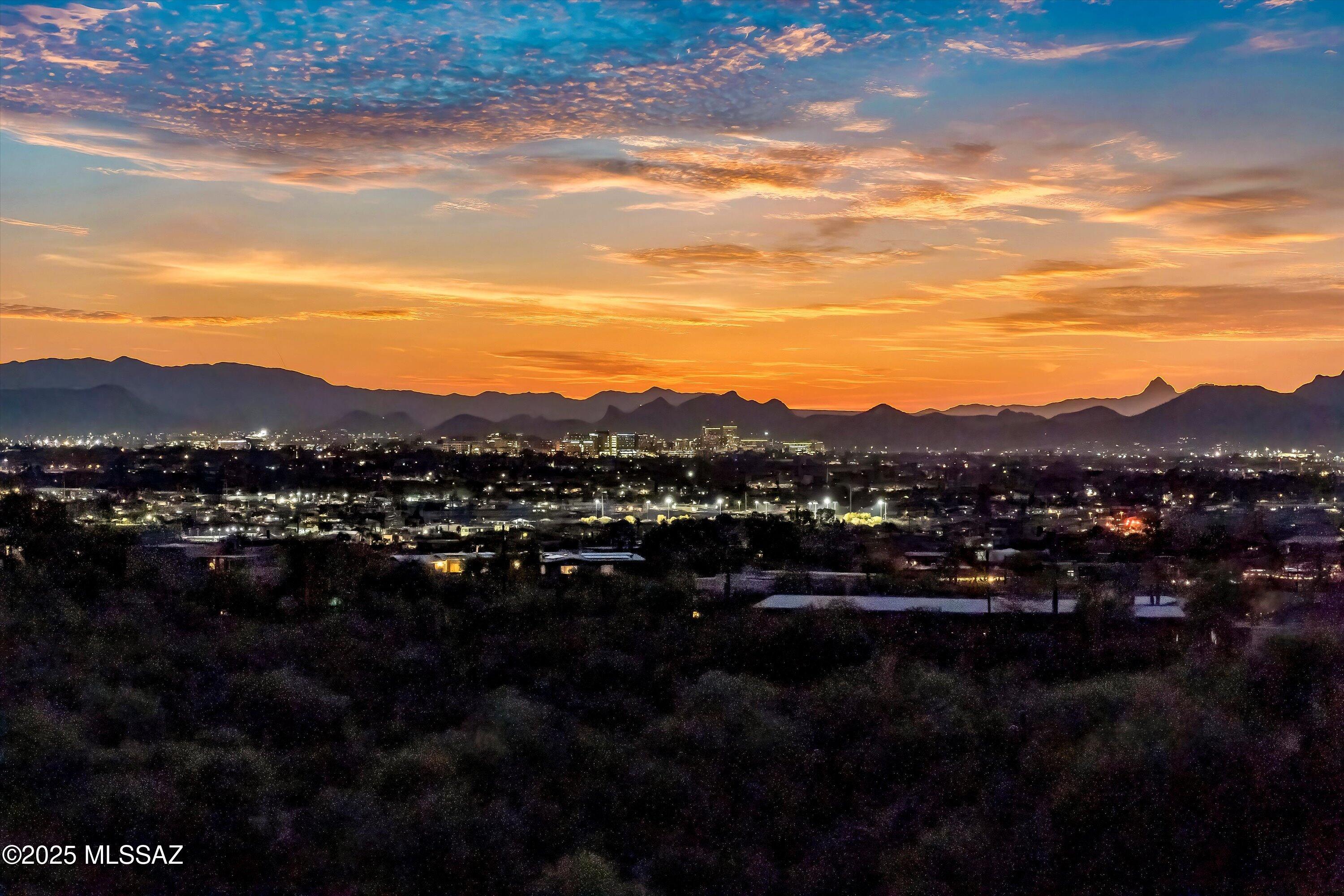 4620 East Swans Nest Road Tucson, AZ 85718 - Photo 3 of 45 Aerial View City Lights