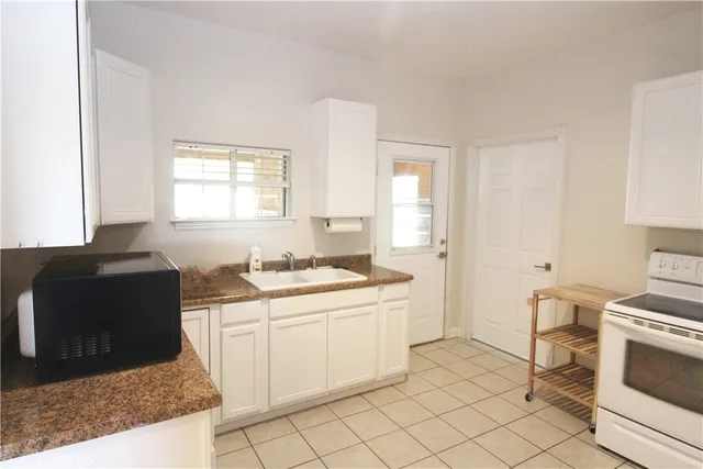 a view of a door in the house