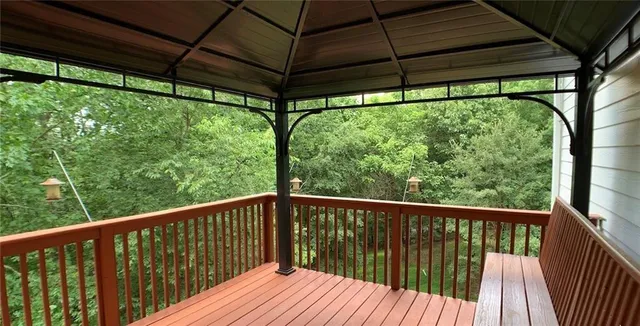 a view of backyard with green space