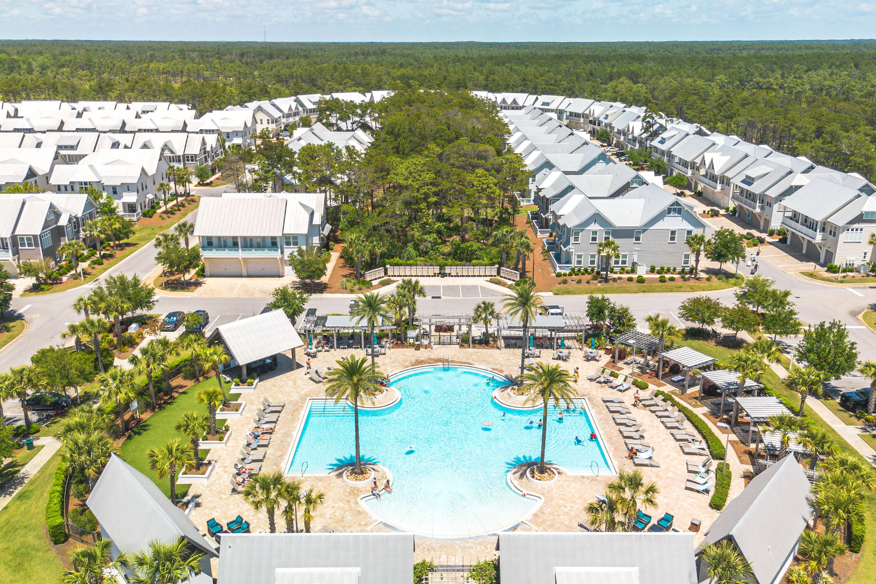 12 Milestone Dr Inlet Beach, Unit A Inlet Beach, FL 32461 - Photo 33 of 38 an aerial view of residential houses with outdoor space