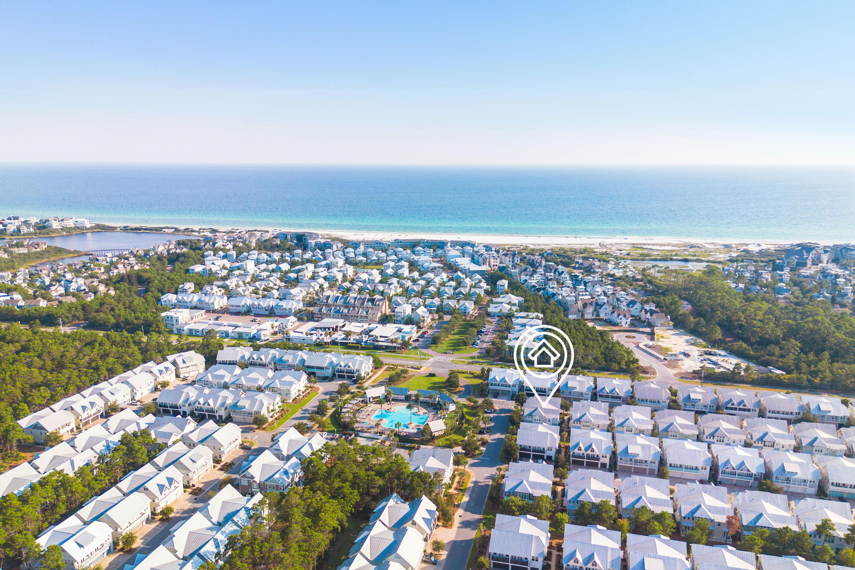 12 Milestone Dr Inlet Beach, Unit A Inlet Beach, FL 32461 - Photo 38 of 38 an aerial view of a city