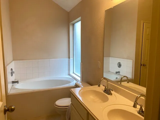 a bathroom with a sink and a bathtub