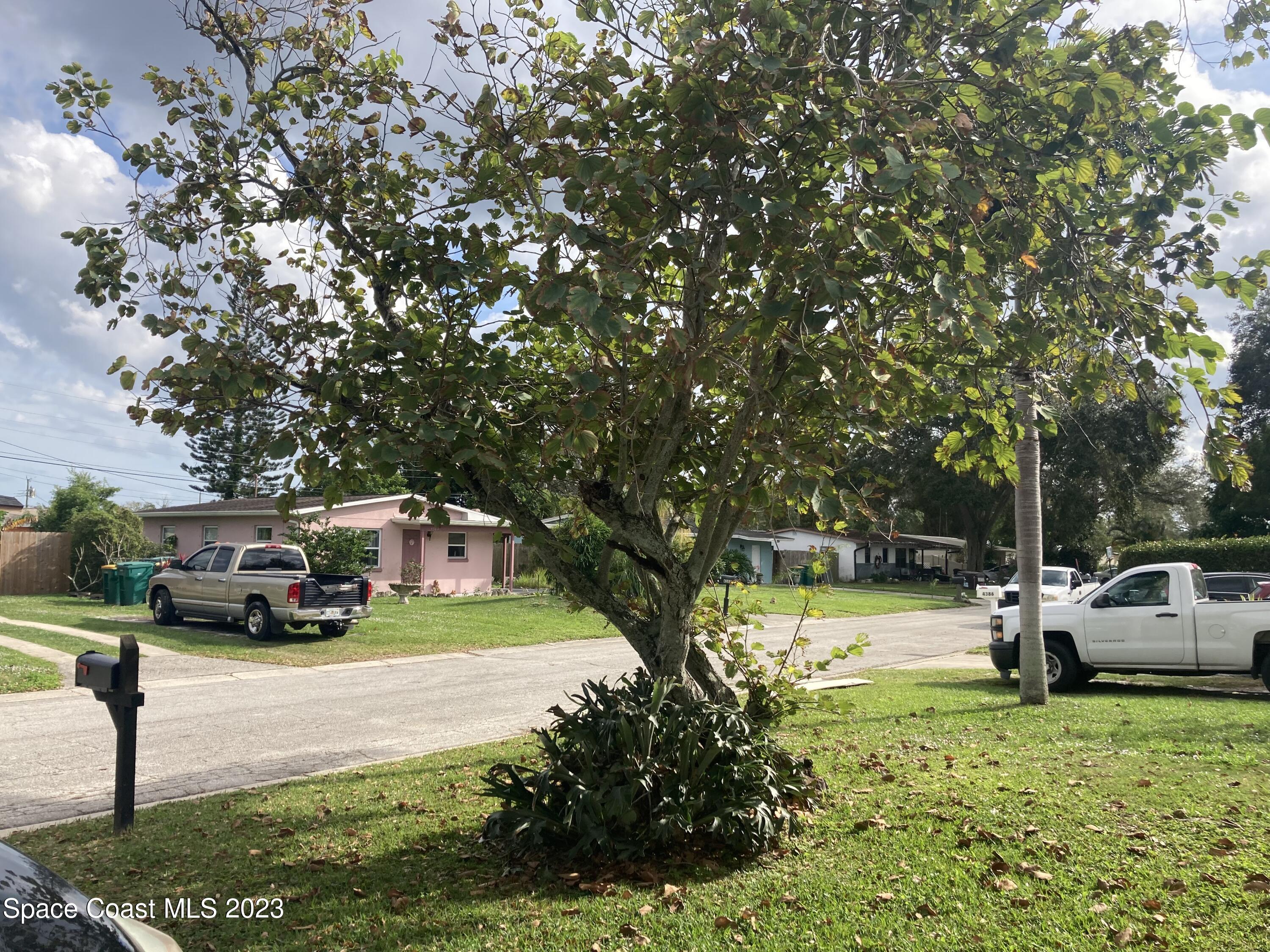 4396 Doncaster Drive Melbourne, FL 32935 - Photo 3 of 22 a view of yard with car parked