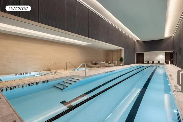 a lobby with furniture