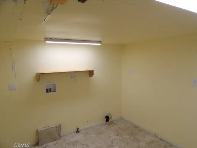 a view of a wooden door