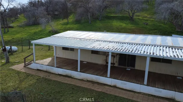 a backyard of a house