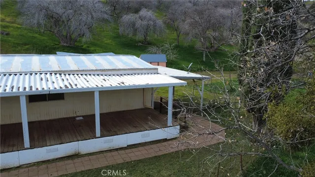 a backyard of a house