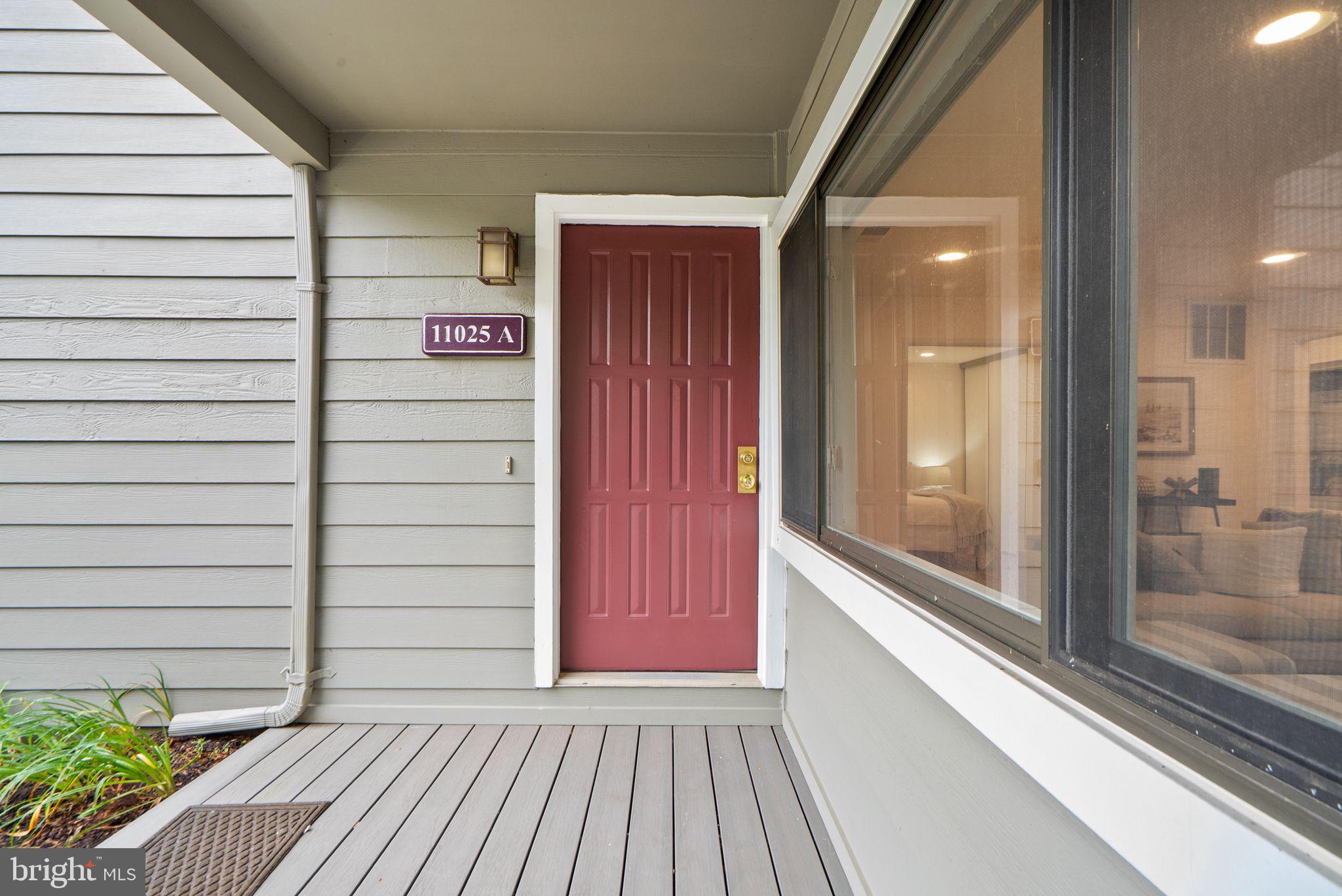 11025A Villaridge Court Reston, VA 20191 - Photo 3 of 38 Private front door and deck