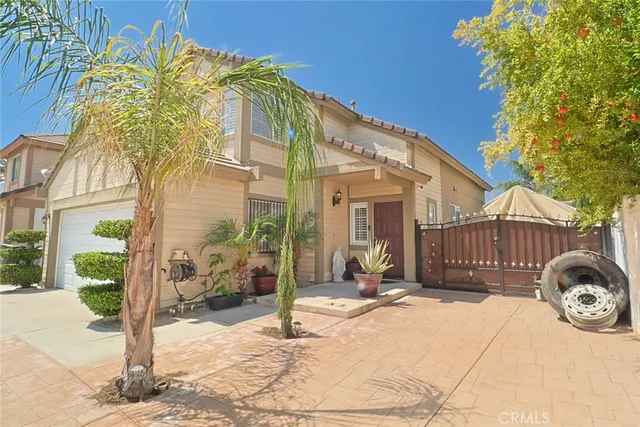 a front view of a house