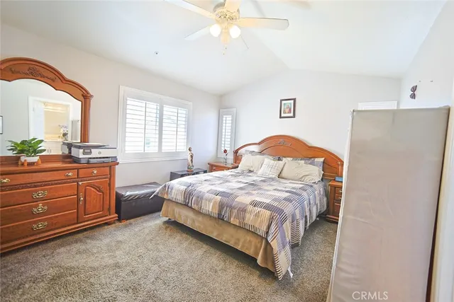 a view of a hallway with windows