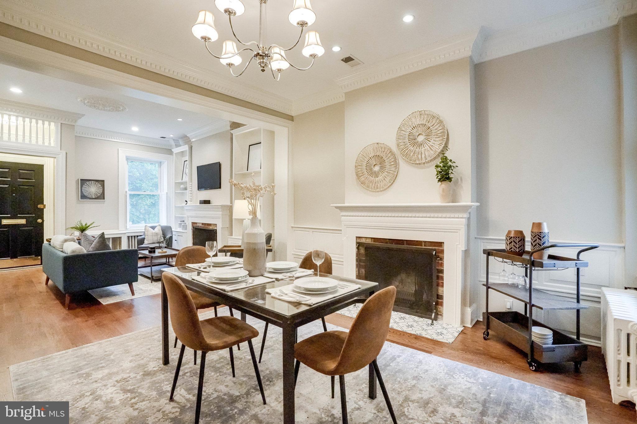 611 G Street Southeast Washington, DC 20003 - Photo 9 of 30 Dining area with additional fireplace