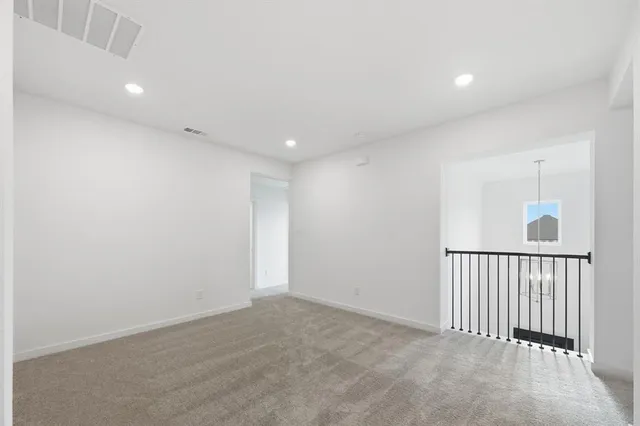 a view of hallway with closet