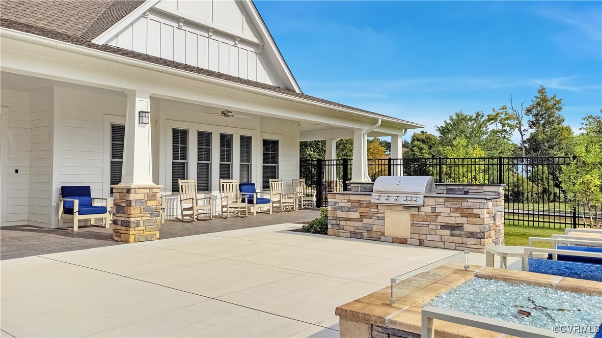 7232 Cress Terrace New Kent, VA 23124 - Photo 40 of 42 front view of a building with outdoor seating