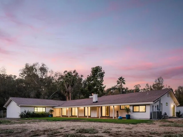 a view of a town with barn