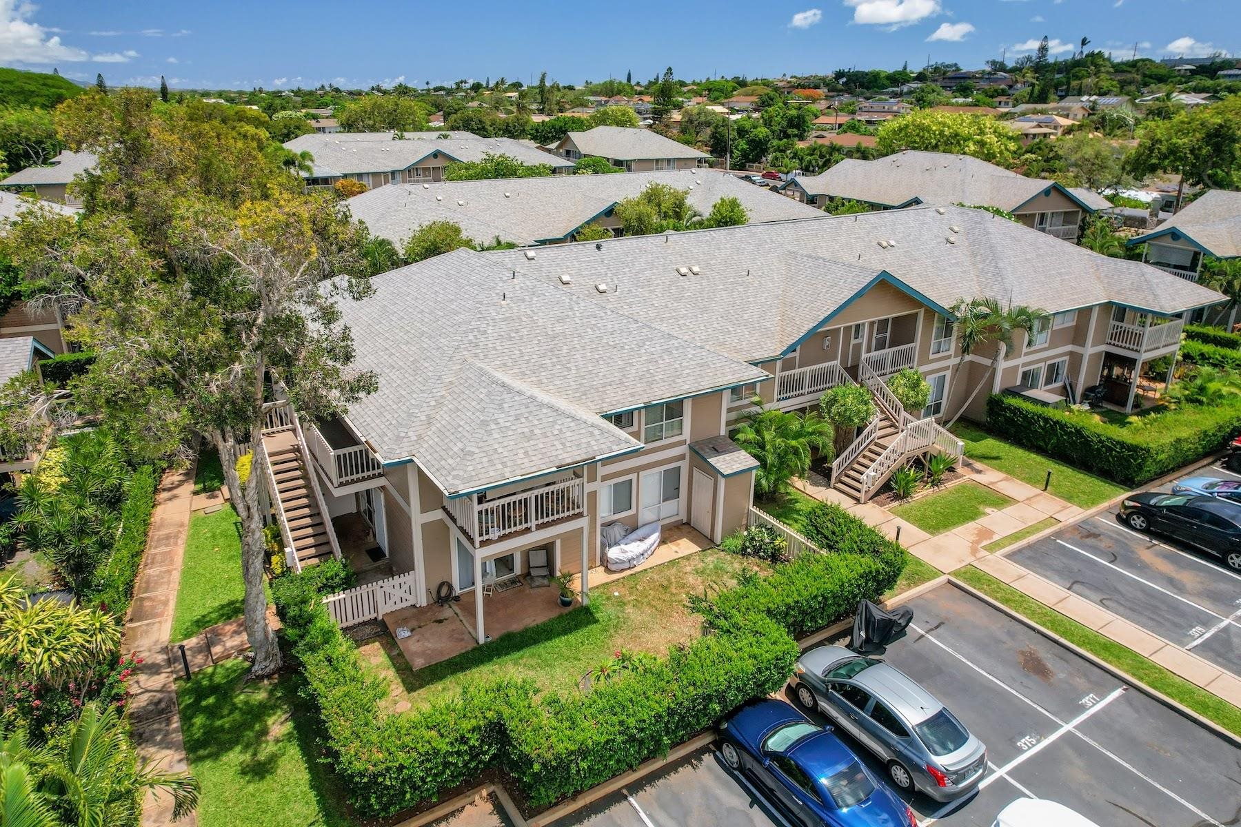 480 Kenolio Road, Unit 12201 Kihei, HI 96753 - Photo 19 of 25 an aerial view of a house with garden space and ocean view