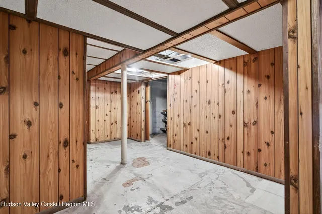 a view of a lake with a mountain in the background